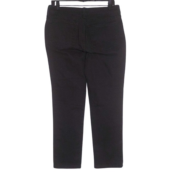 NYDJ Women's High Rise Stretch Straight Leg Ankle Jeans Black Size 12 EUC - Picture 6 of 12